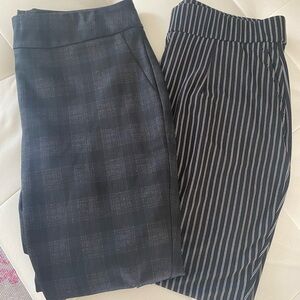 Hilary Radley Pinstripe & Plaid Pants Sz L. 2 for $20. 
New w/out tags.